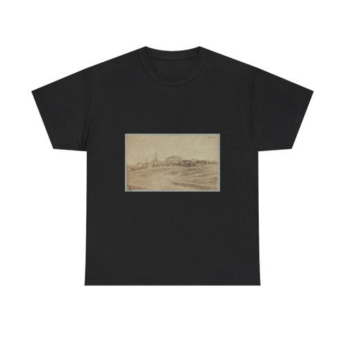A Camp Made Up of Small Cabins That Surround a Large Building (U.S. Civil War) T-Shirt