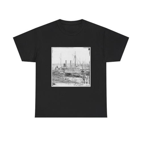 Aiken's Landing, Va.  Steamer New York Waiting for Exchange of Prisoners (U.S. Civil War) T-Shirt