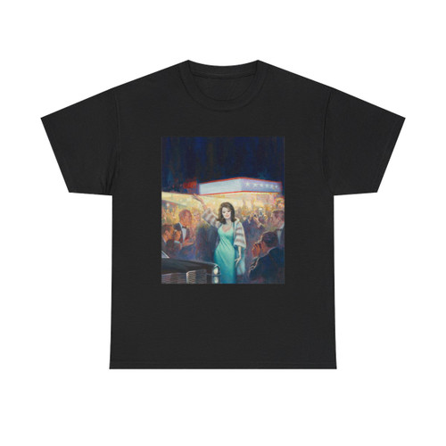 Starlet by Car in Front of Theater, story illustration - T-Shirt