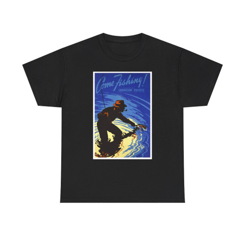 Come Fishing via the CP Travel System, 1939 - T-Shirt