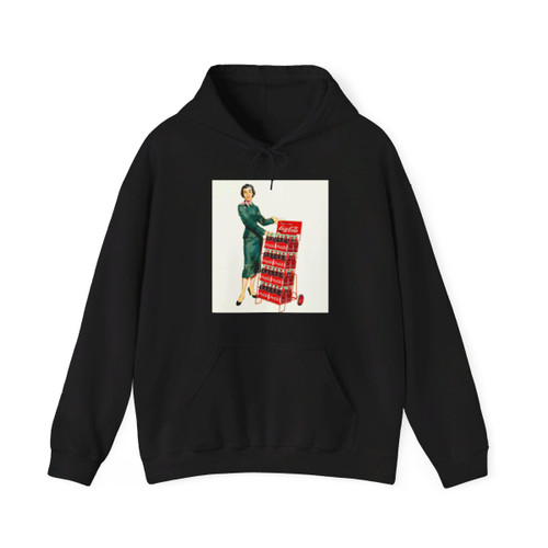 Woman with Rolling Display, Coca-Cola advertisement, circa 1960 - Hoodie