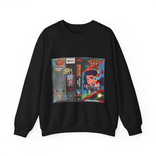 CAPTAIN PLANET AND THE PLANETEERS GREENHOUSE PLANET (VHS COVER) Crewneck Sweatshirt
