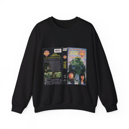 DOCTOR WHO THE SEEDS OF DOOM (VHS COVER) Crewneck Sweatshirt