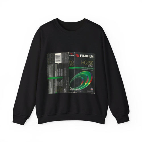 FUGIFILM HQ120 BLANK VIDEO TAPE (VHS COVER) Crewneck Sweatshirt