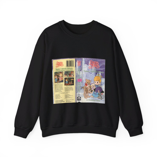 PRECIOUS MOMENTS PRESENTS TIMMYS SPECIAL DELIVERY (VHS COVER) Crewneck Sweatshirt