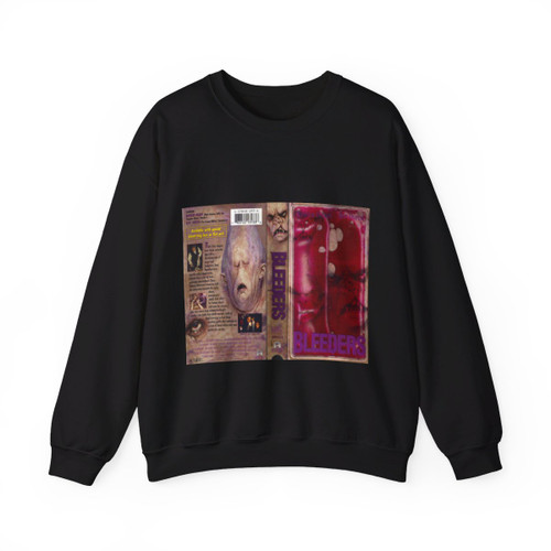 BLEEDERS WITH BLOOD BAG FRONT (VHS COVER) Crewneck Sweatshirt