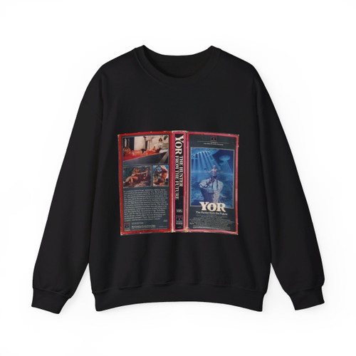 YOR THE HUNTER FROM THE FUTURE (VHS COVER) Crewneck Sweatshirt