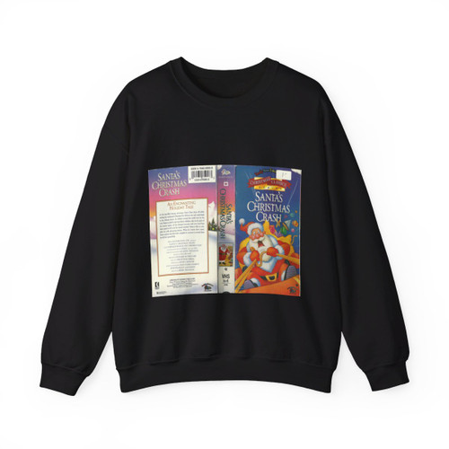 SANTAS CHRISTMAS CRASH (VHS COVER) Crewneck Sweatshirt