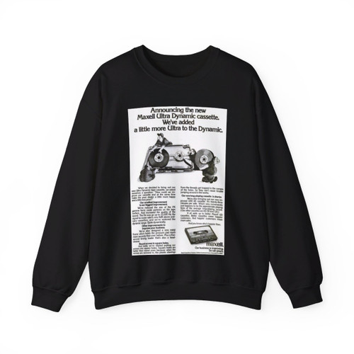 Maxell Cassettes 1973 (Music Poster) Crewneck Sweatshirt