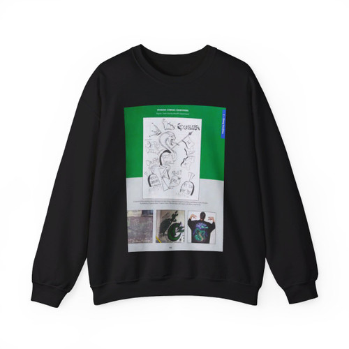The Chicago Gang Book Page 153 - Insane Spanish Cobras Identifiers - Crewneck Sweatshirt