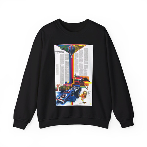 USA - Illinois, Indiana, Ohio, Kentucky 2 (1977) (Map) Crewneck Sweatshirt