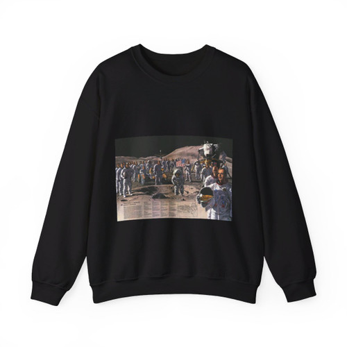 Space - Teammates in Mankind's Greatest Adventure (1973) (Map) Crewneck Sweatshirt