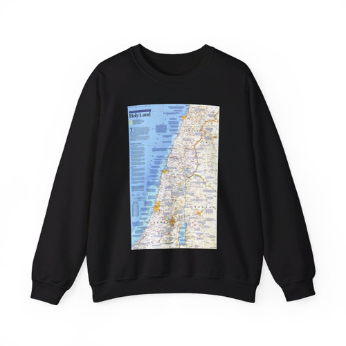 Middle East - Holy Land 1 (1989) (Map) Crewneck Sweatshirt
