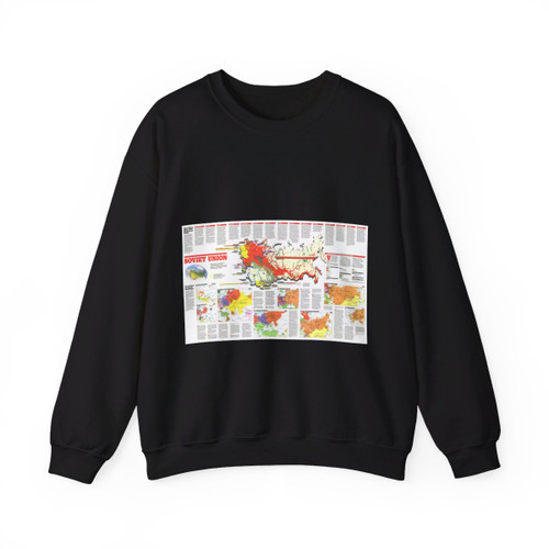 Russia - Soviet Union 2 (1990) (Map) Crewneck Sweatshirt