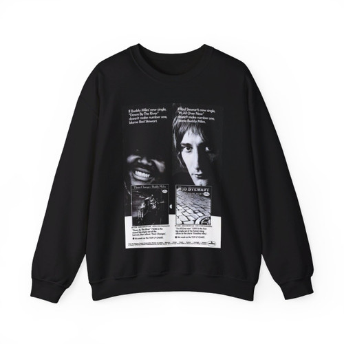 Rod Stewart 1970 (Music Poster) Crewneck Sweatshirt