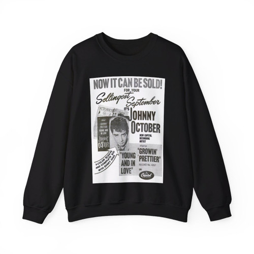 Johnny October 1959 (Music Poster) Crewneck Sweatshirt