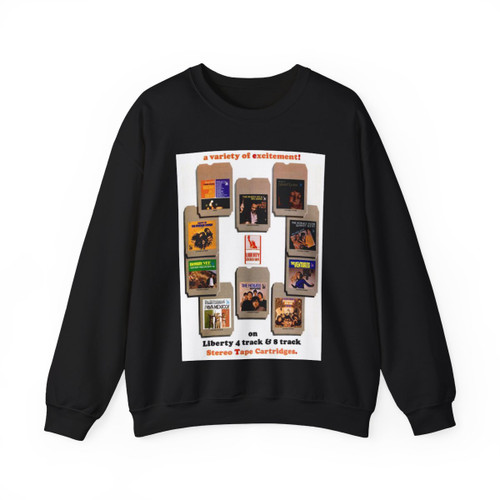Stereo Tape 8 Track 1967 (Music Poster) Crewneck Sweatshirt