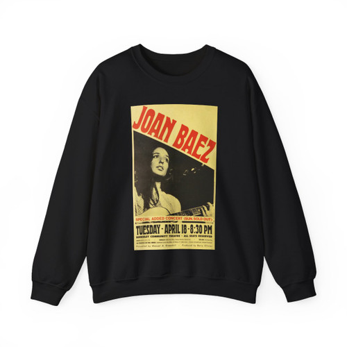 joan baez berkeley concert 1967 (Music Poster) Crewneck Sweatshirt