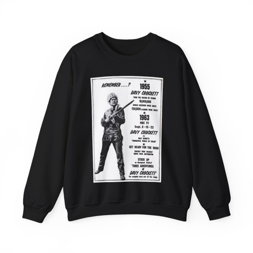 Davy Crockett 1963 (Music Poster) Crewneck Sweatshirt