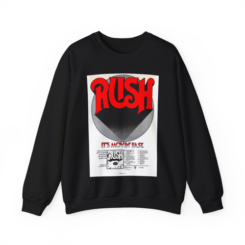 Rush - First Album 1974 (Music Poster) Crewneck Sweatshirt