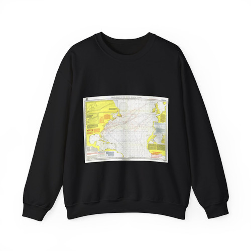 Atlantic Ocean - North (1903) (Map) Crewneck Sweatshirt