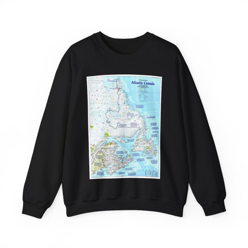 Canada - Atlantic 1 (1992) (Map) Crewneck Sweatshirt