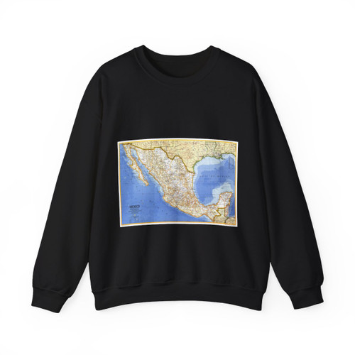 Central America - Mexico (1973) (Map) Crewneck Sweatshirt