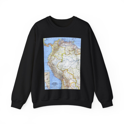 South America - Northwestern (1964) (Map) Crewneck Sweatshirt