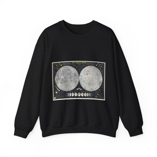 Space - The Moon (1969) (Map) Crewneck Sweatshirt