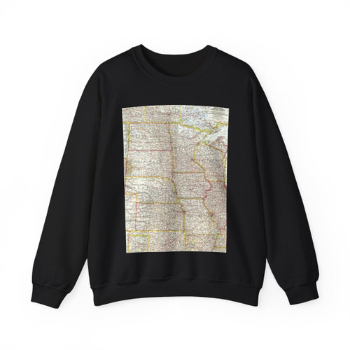 USA - North Central (1958) (Map) Crewneck Sweatshirt
