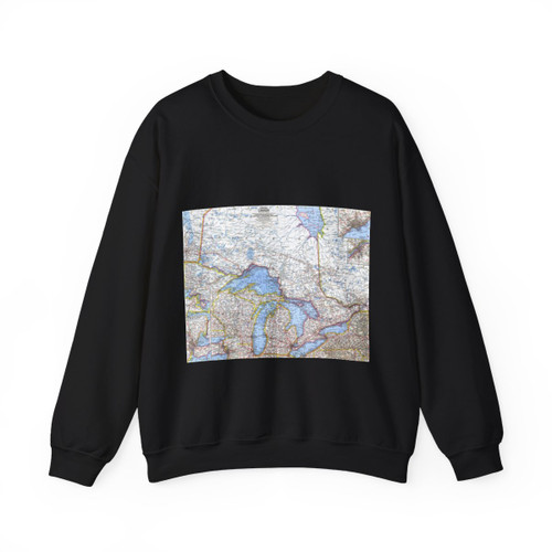 Canada - Central (1963) (Map) Crewneck Sweatshirt