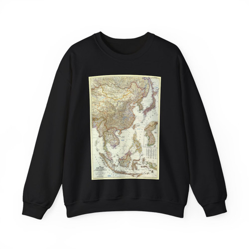 Far East (1952) (Map) Crewneck Sweatshirt