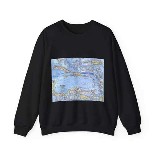 West Indies (1962) (Map) Crewneck Sweatshirt