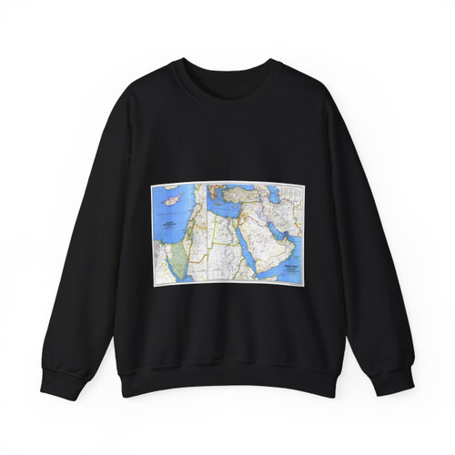 Middle East (1978) (Map) Crewneck Sweatshirt