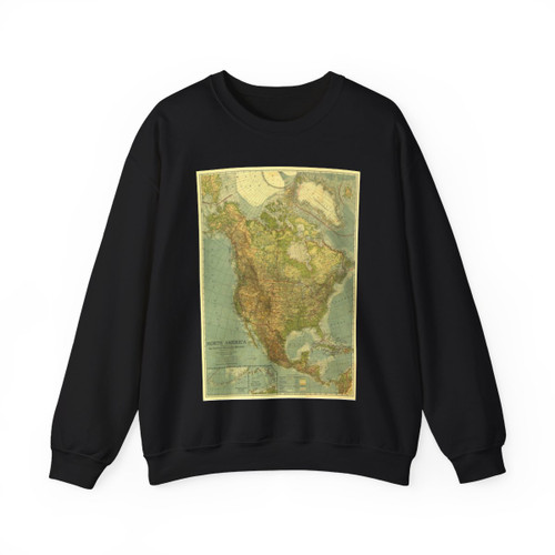 North America (1924) (Map) Crewneck Sweatshirt