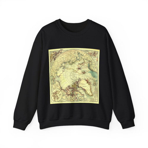 North Pole (1907) (Map) Crewneck Sweatshirt