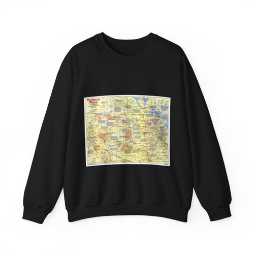 USA - Northern Plains 1 (1986) (Map) Crewneck Sweatshirt
