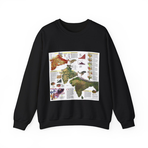 India (1997) (Map) Crewneck Sweatshirt