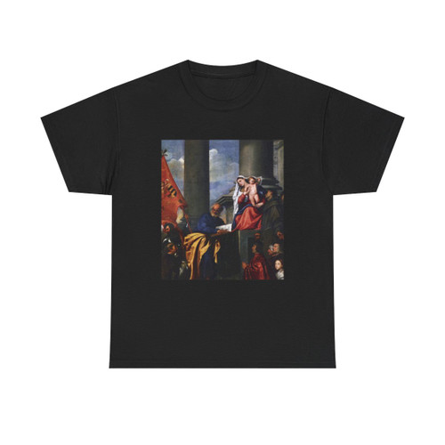 TIZIANO Vecellio - Madonna with Saints and Members of the Pesaro Family (detail) (Artwork) T-Shirt