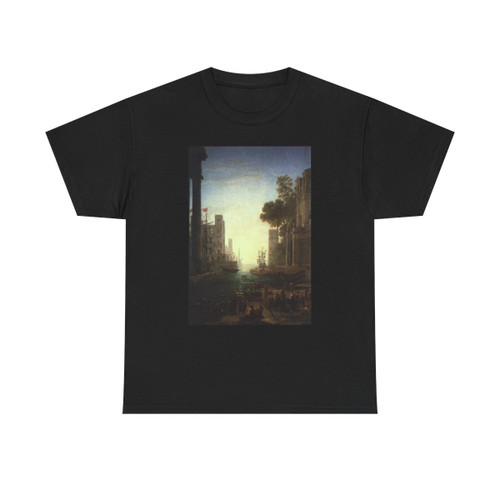 CLAUDE LORRAIN - Landscape with the Embarkation of Saint Paula Romana (Artwork) T-Shirt