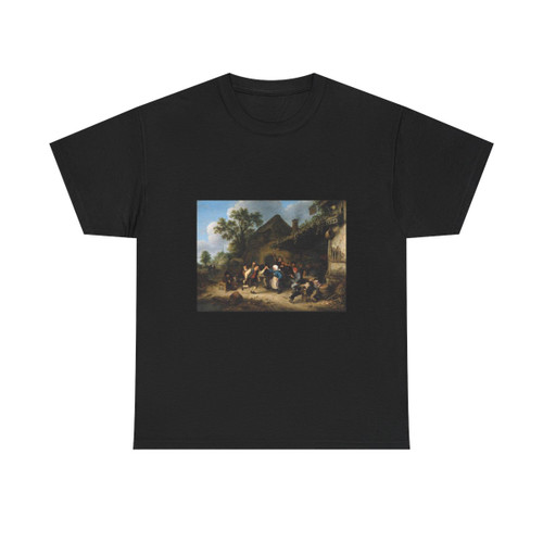 OSTADE, Adriaen Jansz. van - Peasants Carousing and Dancing outside an Inn (Artwork) T-Shirt