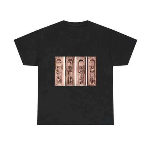 PAOLO ROMANO -  Four reliefs with the trials of Saint Paul (Artwork) T-Shirt