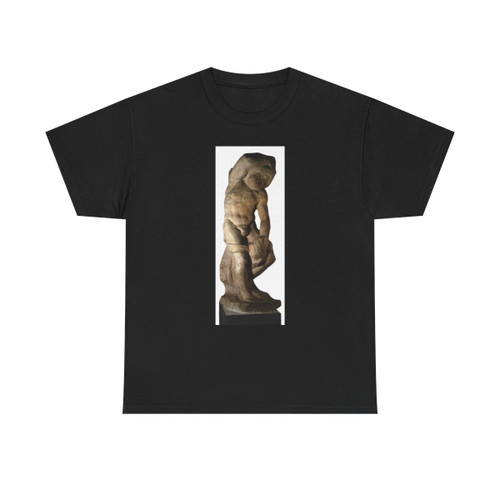 MICHELANGELO, Buonarroti -Pope Julius II- Slave (bearded) (Artwork) T-Shirt