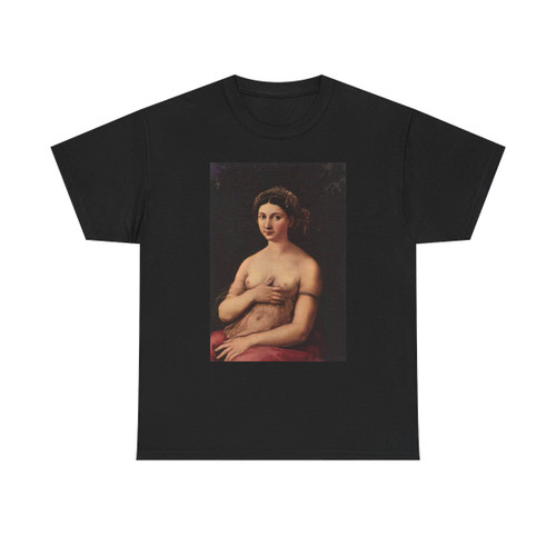 RAFFAELLO Sanzio - Portrait of a Young Woman (La Fornarina) (Artwork) T-Shirt