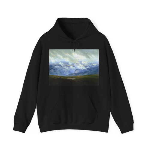 FRIEDRICH, Caspar David - Drifting Clouds (Artwork) Hoodie