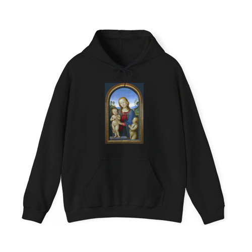 PERUGINO, Pietro -The Virgin and Child with Saint John (Artwork) Hoodie