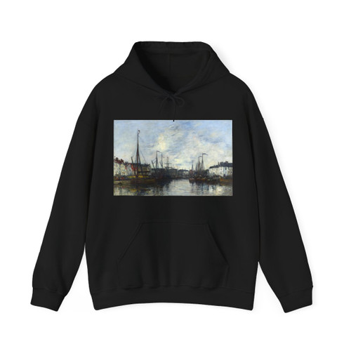 BOUDIN, Eugene - Brussels Harbour (Artwork) Hoodie