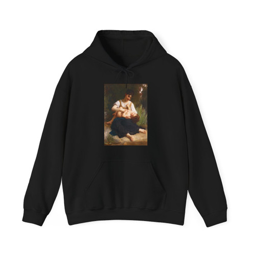 Bouguereau_William_Adolphe_Juene_Fille_Et_Enfant_(Mi-Corps) (Artwork) Hoodie