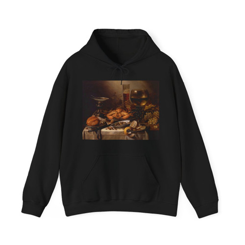 CLAESZ, Pieter - Banquet Still Life with a Crab on a Silver Platter (Artwork) Hoodie
