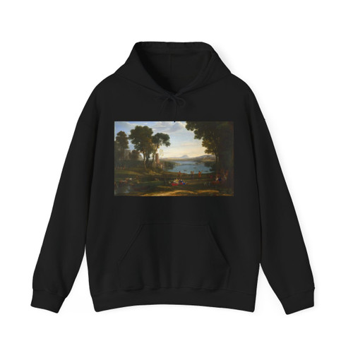 CLAUDE LORRAIN -  Landscape with the Marriage of Isaac and Rebecca (Artwork) Hoodie